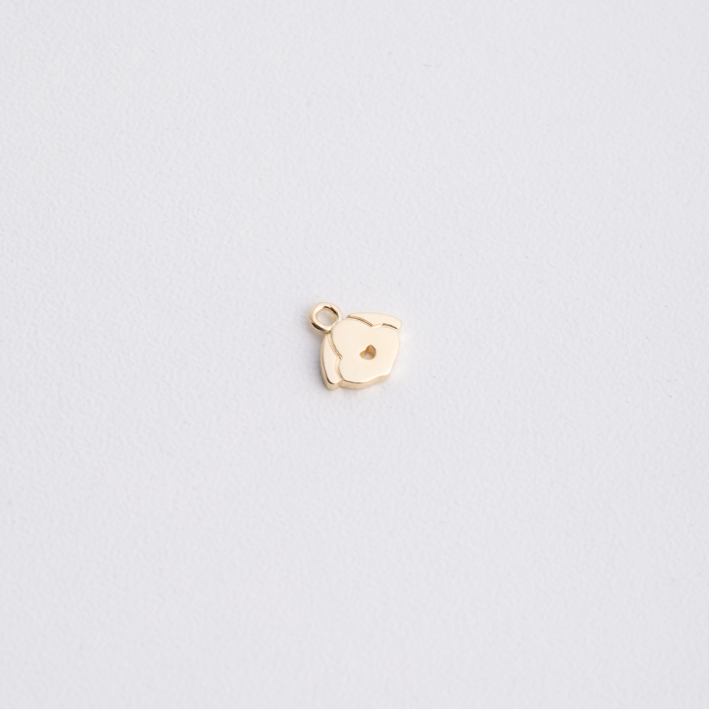 19324 Gold Face Dog Pendant